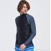MICHEALWU Men Long Sleeve Quick-Dry UPF 50+ Lightweight Swimsuit Swim Shirt Black B07NRS93WW